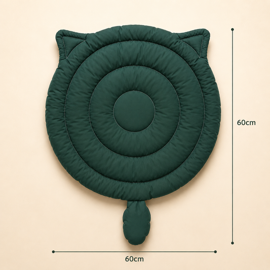 Big Face Cat Bed Mat – Soft Breathable Washable Sleeping Cushion for Cats & Dogs