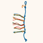 Silvervine Rope Cat Toy with Bell & Tassels – 50–55 cm
