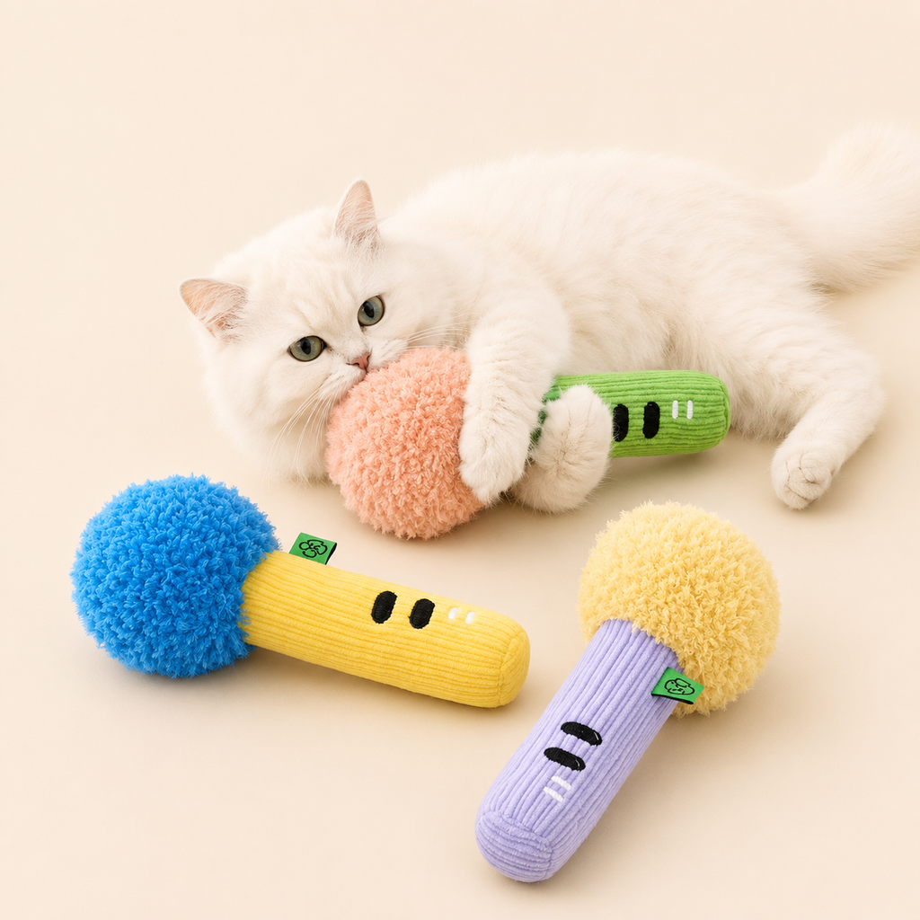 Plush Catnip Bell Toy – Soft Interactive Chew Cushion Toy for Cats