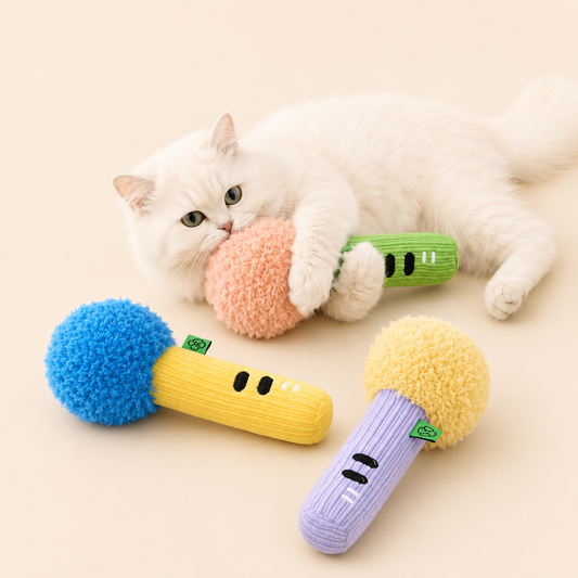 Plush Catnip Bell Toy – Soft Interactive Chew Cushion Toy for Cats