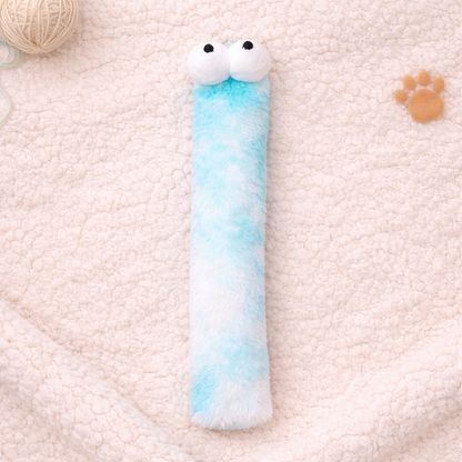 Giant Pastel Caterpillar Cat Toy – 37cm Plush Catnip Kicker | Interactive Cat Toy