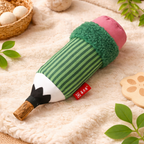 Cat Teaser Stick Toy – Catnip Plush Crinkle Toy with Natural Teething Stick | Bite-Resistant Interactive Cat Toy (24cm)