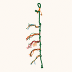 Silvervine Rope Cat Toy with Bell & Tassels – 50–55 cm