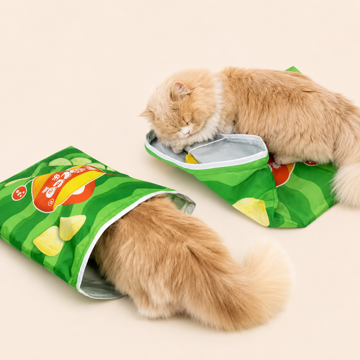Interactive Cat Tunnel Drill Bag Toy – Collapsible Crinkle Sleeping Bag for Cats