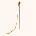 Interactive Cat Teaser Wand with Elastic String & Bell – Durable Rope Cat Toy for Indoor Cats