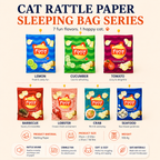 Interactive Cat Tunnel Drill Bag Toy – Collapsible Crinkle Sleeping Bag for Cats