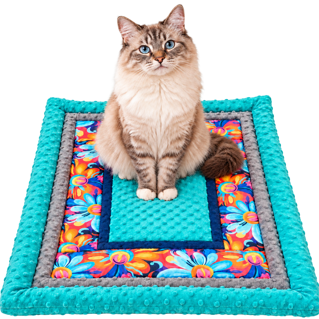 Snuggle & Snooze Pet Blanket, Handmade – Soft Plush Cat & Dog Blanket 50 × 70 cm