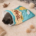 Gourmet Pattern Designs Cat Tunnel Toy – Collapsible Crinkly Interactive Cat Play Bag (50cm x 39cm)