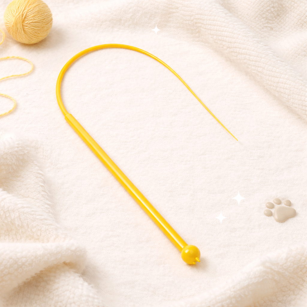 Mouse Tail Cat Toy Teaser Wand with Bell – Silicone Long Tail Interactive Cat Stick (80cm)