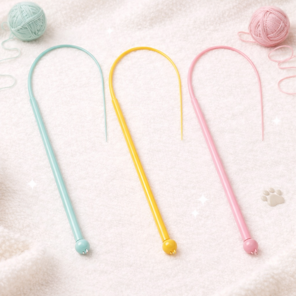 Mouse Tail Cat Toy Teaser Wand with Bell – Silicone Long Tail Interactive Cat Stick (80cm)