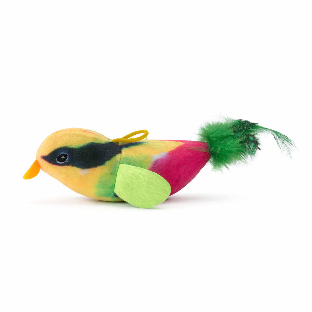 Chirping Bird Cat Toy – Interactive Plush Bird with sound