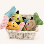 Cute Bone Squeaky Plush Toy for Cats & Dogs