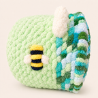 Luxury Handmade Chunky Knit Cat Cave Bed with Pom-Pom Toy