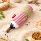 Cat Teaser Stick Toy – Catnip Plush Crinkle Toy with Natural Teething Stick | Bite-Resistant Interactive Cat Toy (24cm)