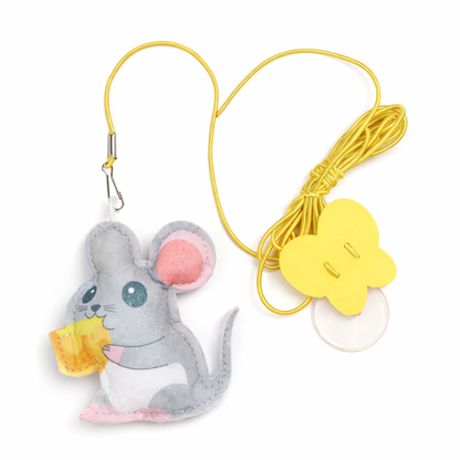 Cat Hanging Cat Toy – Hanging Door Elastic Rope Cat Stick with Feather & Plush Toys