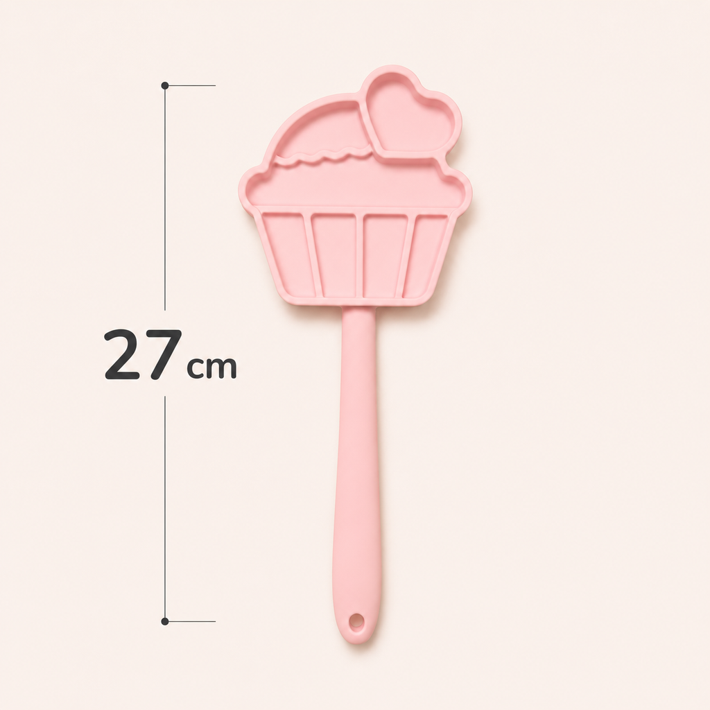 Cupcake Cat Treat Spoon – 27cm Long Handle Lickable Treat Feeder