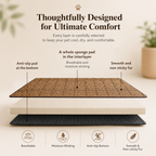 Natural Rattan Cooling Mat for Cats & Dogs – Summer Self Cooling Pet Bed Mat