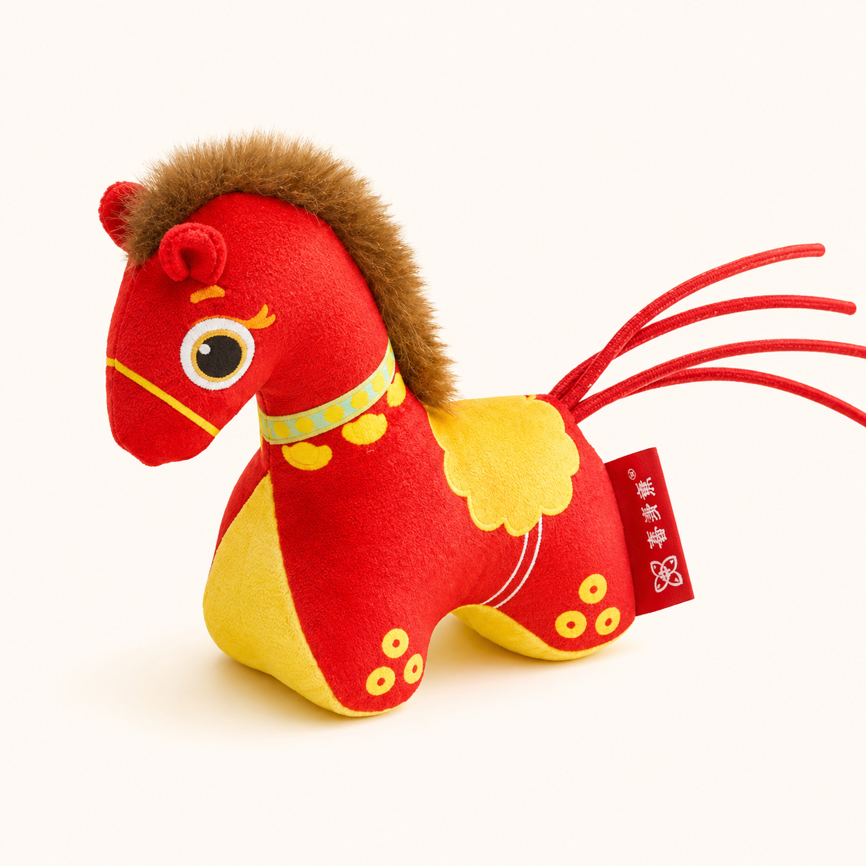 Traditional Plush Horse Cat Toy with Catnip – Soft Interactive Kitten Toy (11.5 cm)