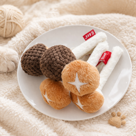 Cat Chew Mushroom Toy with Silvervine & Catnip – Molar Cleaning Interactive Cat Toy (15cm)