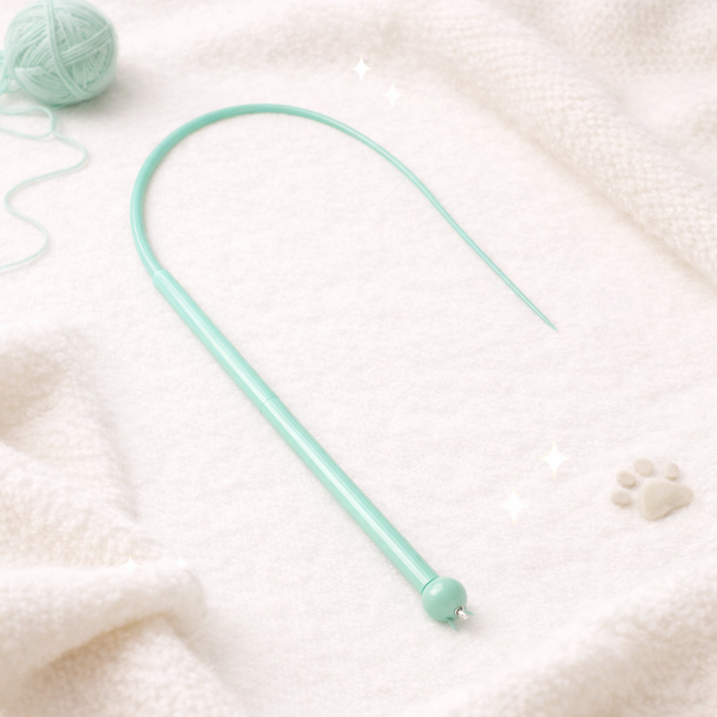 Mouse Tail Cat Toy Teaser Wand with Bell – Silicone Long Tail Interactive Cat Stick (80cm)