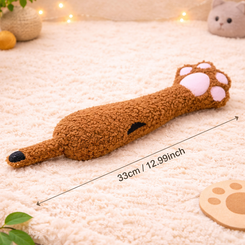 Plush Cat Kicker Toy with Catnip – Durable Chew-Resistant Teaser Wand for Cats (33 cm) | Long-Lasting Interactive Cat Toy