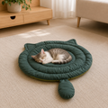 Big Face Cat Bed Mat – Soft Breathable Washable Sleeping Cushion for Cats & Dogs