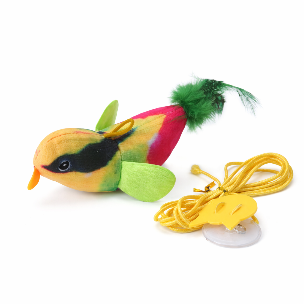 Chirping Bird Cat Toy – Interactive Plush Bird with sound