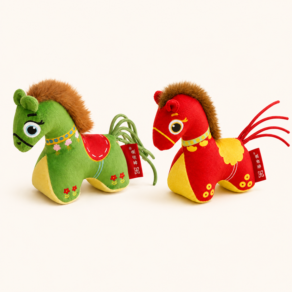Traditional Plush Horse Cat Toy with Catnip – Soft Interactive Kitten Toy (11.5 cm)