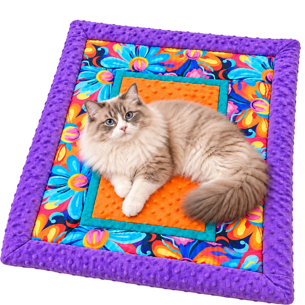Snuggle & Snooze Pet Blanket, Handmade – Soft Plush Cat & Dog Blanket 50 × 70 cm