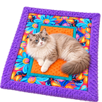 Snuggle & Snooze Pet Blanket, Handmade – Soft Plush Cat & Dog Blanket 50 × 70 cm