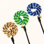 Interactive Cat Teaser Wand with Elastic String & Bell – Durable Rope Cat Toy for Indoor Cats