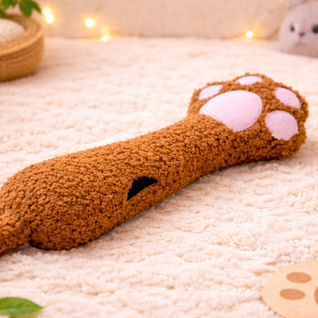 Plush Cat Kicker Toy with Catnip – Durable Chew-Resistant Teaser Wand for Cats (33 cm) | Long-Lasting Interactive Cat Toy