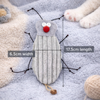 Interactive Plush Cockroach Cat Toy with Catnip – 16 cm Funny Bite & Kick Kitty Toy