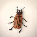 Soft Felt Cockroach Cat Toy with Catnip – Bite Resistant Interactive Indoor Chew Toy for Cats
