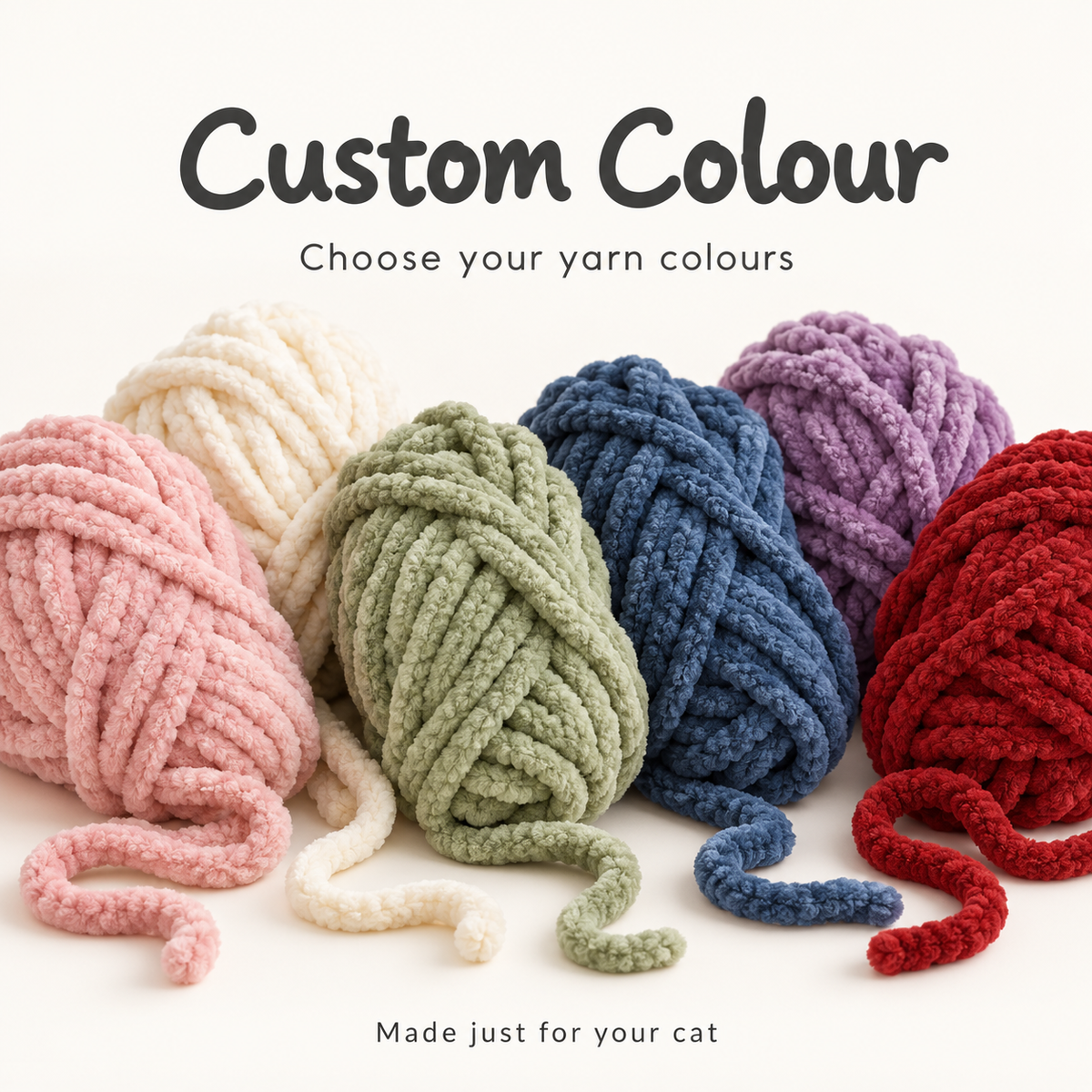 Custom Colour — choose your yarn colours, made just for your cat