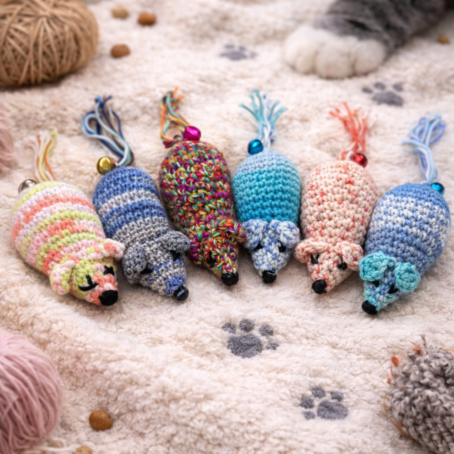 Handmade Catnip Mouse Toy